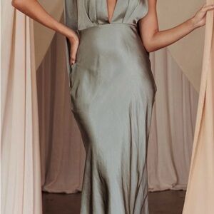 Selfie Leslie Silver Maxi Dress